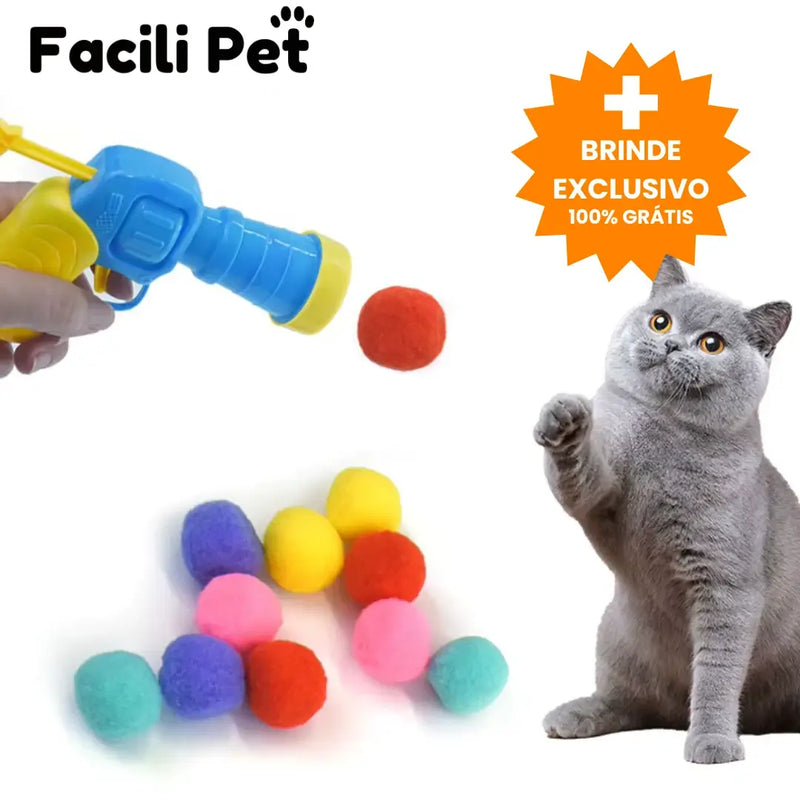 Arminha Lançadora de Bolinhas pra Pet - Brinquedo Interativo e anti-tédio + BRINDE EXCLUSIVO