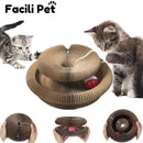 Brinquedo Interativo pra Gatos - Diverte o pet, Afia as Unhas e Reduz Ansiedade + BOLINHA DE BRINDE