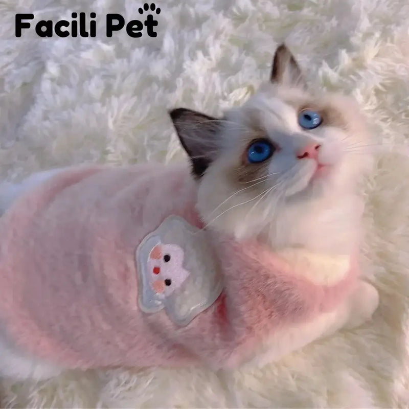 Roupa pra Gatos e Cães pra Inverno/Outono - Tecido Respirável e Quentinho pro Pet