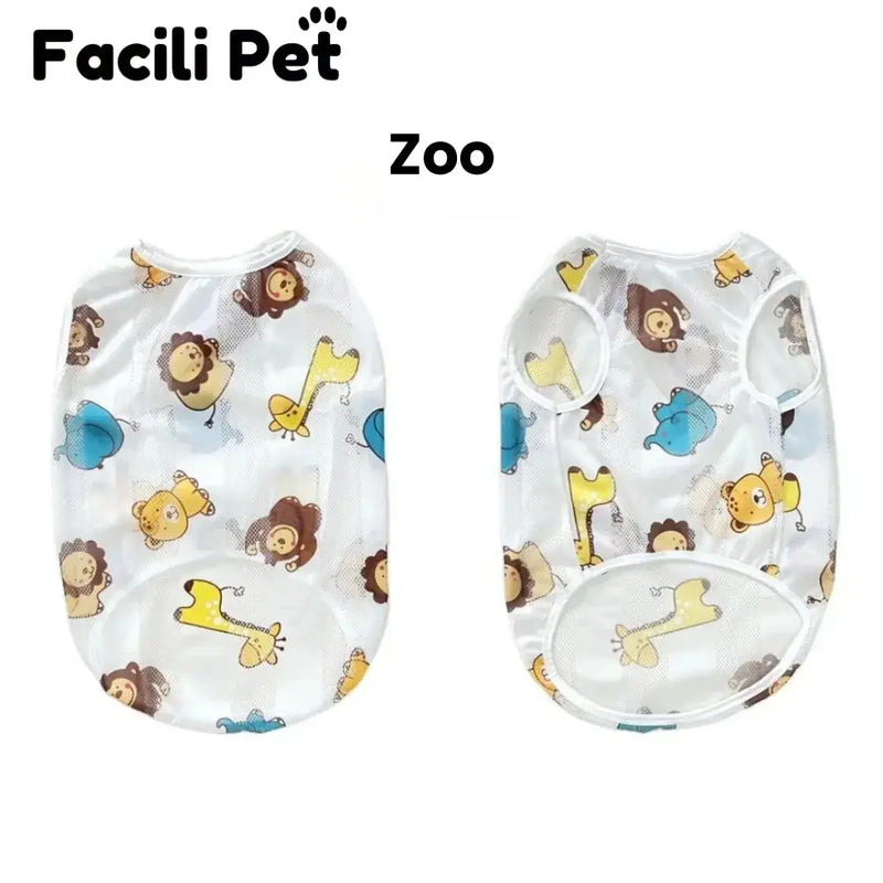 Roupa de Verão pra Cachorro e Gato - Tecido Respirável e Confortável pro Bichinho