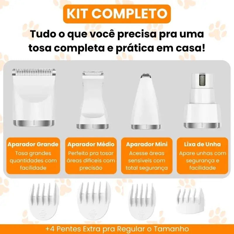 Aparador pra Pets 4 em 1 - Tosa Completa e Segura pro Seu Pet